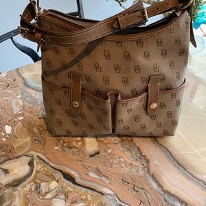 Dooney & Bourke Logo Print Hobo Bag